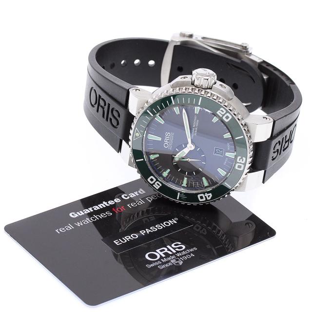 オリス ORIS 01 743 7673 4137-07 8 26 01PEB アクイス デイト 自動巻き メンズ 美品 保証書付き_902047【ev15】_1