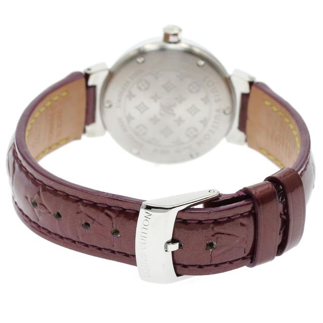 ルイ・ヴィトン LOUIS VUITTON Q1214 タンブール ルビーインデックス ラグダイヤ クォーツ レディース 良品 _907017_2