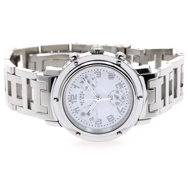 エルメス HERMES CL1.310 クリッパー クロノグラフ デイト クォーツ