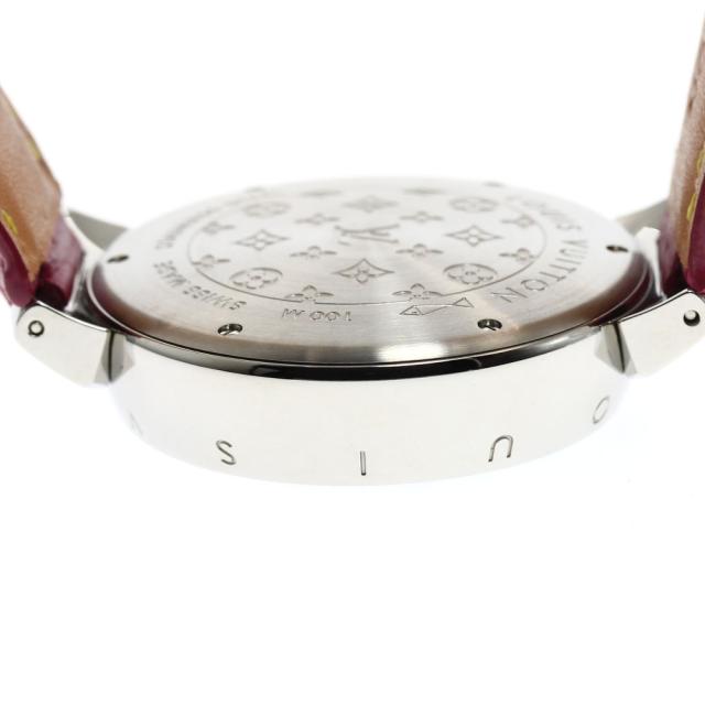 ルイ・ヴィトン LOUIS VUITTON Q1111 タンブール デイト クォーツ メンズ 美品 箱・保証書付き_907849_4