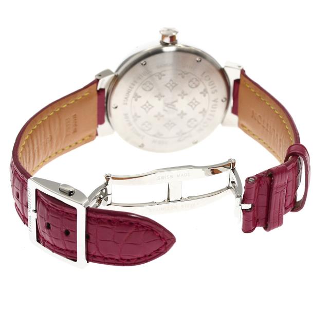 ルイ・ヴィトン LOUIS VUITTON Q1111 タンブール デイト クォーツ メンズ 美品 箱・保証書付き_907849_5
