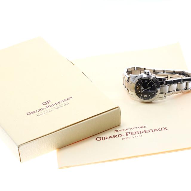 ジラール・ペルゴ GIRARD PERREGAUX 8039/80390.1.11.604 デイト 自動巻き レディース 保証書付き_905481_1