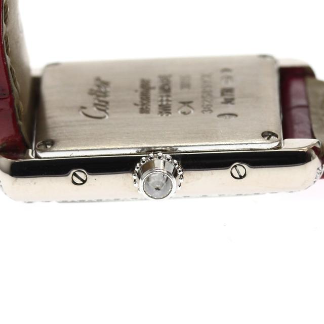 カルティエ CARTIER WJTA0011 タンク ルイ SM K18WG サイドダイヤ 手巻き レディース 保証書付き_840326 Cartier（カルティエ） CARTIER WJTA0011 タンクルイ SM K18WG サイド