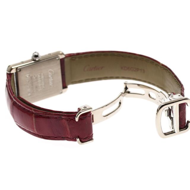 カルティエ CARTIER WJTA0011 タンク ルイ SM K18WG サイドダイヤ 手