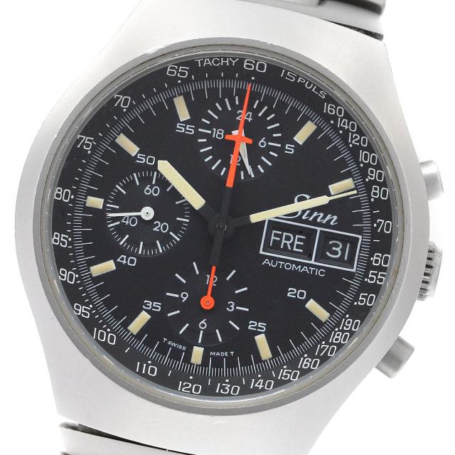 ジン Sinn 157 クロノグラフ デイデイト 自動巻き メンズ _908874