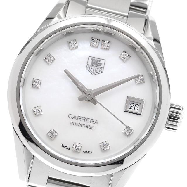 タグホイヤー TAG HEUER WAR2414-0 カレラ レディ キャリバー9 デイト 12Pダイヤ 自動巻き レディース _906515