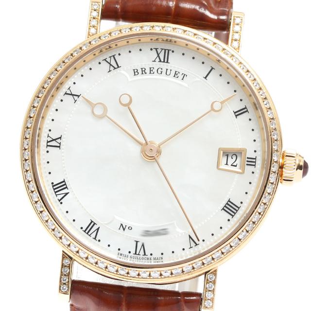 ブレゲ Breguet 9068BR/52/976DD000 クラシック K18PG ダイヤベゼル 自動巻き メンズ 箱・保証書付き_832116