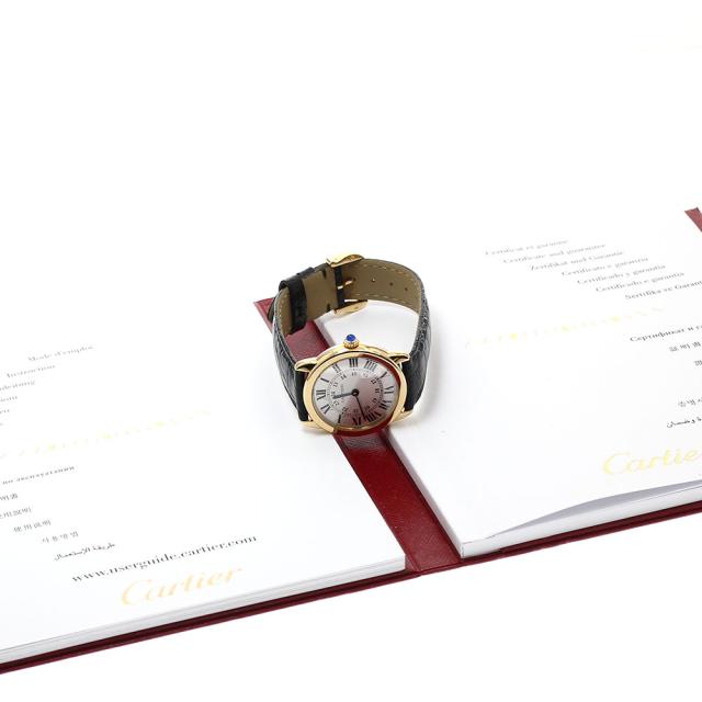 カルティエ CARTIER W6700355 ロンドソロ SM K18YG クォーツ