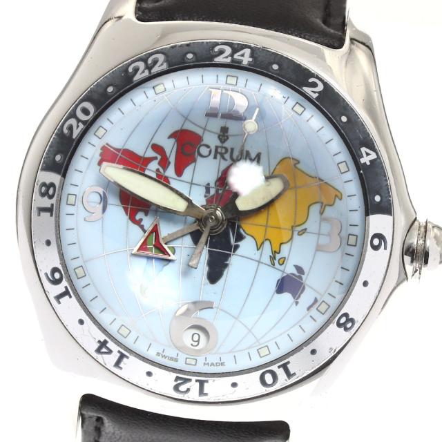 訳あり コルム CORUM 383.150.20 バブル GMT デイト 自動巻き メンズ _909613
