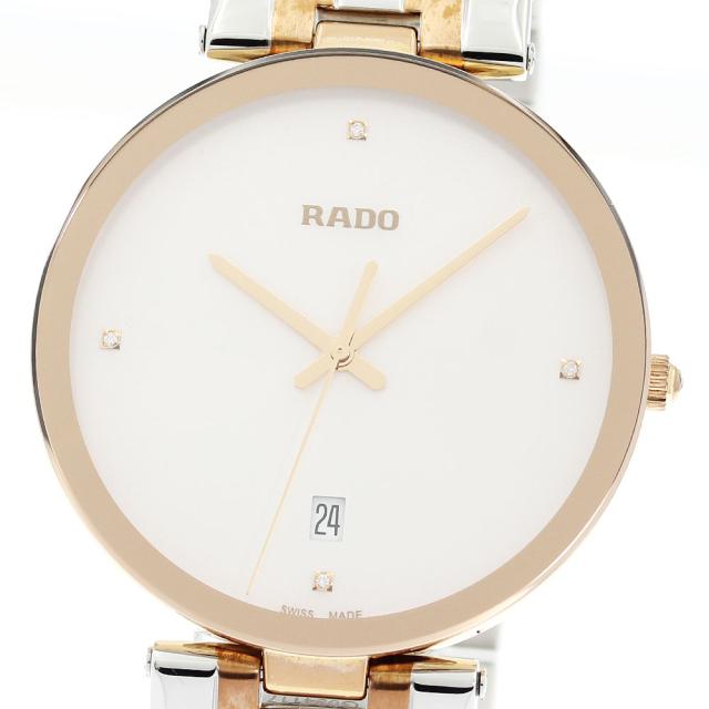 ラドー RADO R48868723 フローレンス デイト 4Pダイヤ クォーツ メンズ _903799