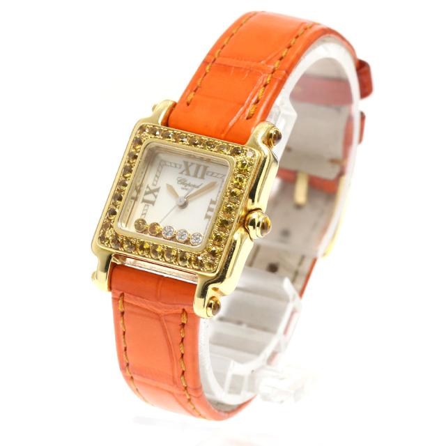 ショパール Chopard 27/6850-430 ハッピースポーツ K18YG シェル文字盤 クォーツ レディース _912462 ショパール Chopard 27/6850-430 ハッピースポーツ K18YG シェル文字盤