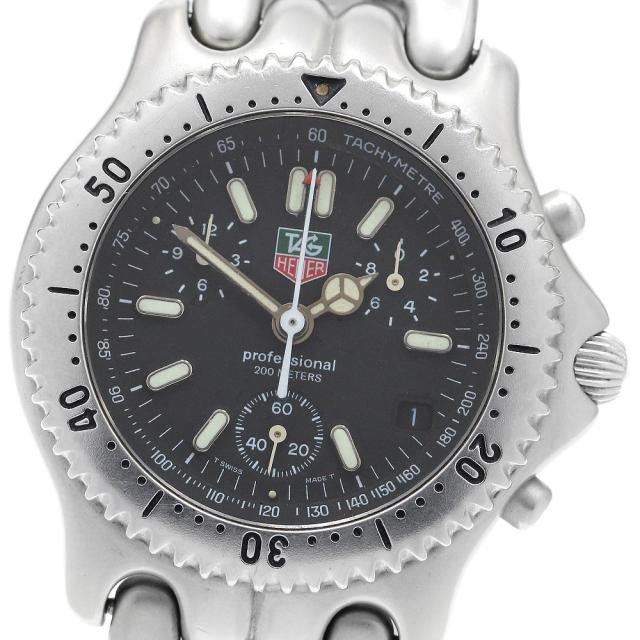 訳あり タグホイヤー TAG HEUER S39.306 セル クロノグラフ デイト クォーツ メンズ _912542【ev15】