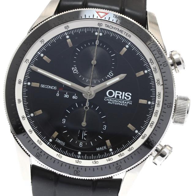 オリス ORIS 7661-14 アーティックス GT クロノグラフ 自動巻き メンズ 保証書付き_912301