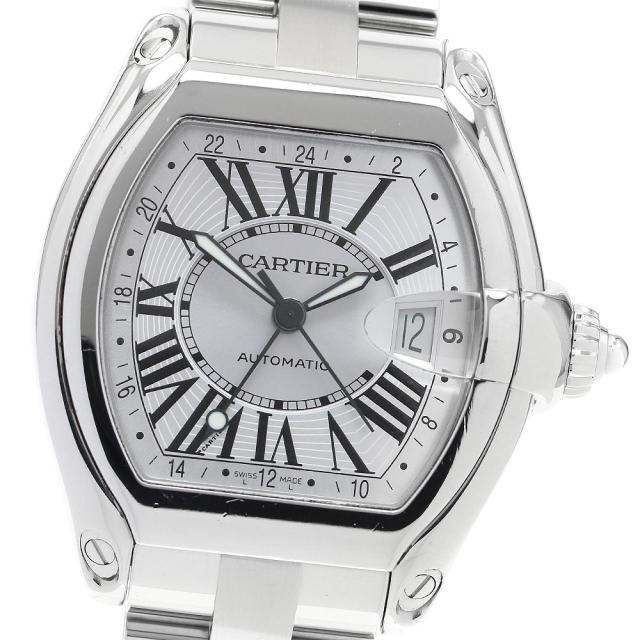 カルティエ CARTIER W62032X6 ロードスター GMT 自動巻き メンズ 良品 _905603 カルティエ CARTIER W62032X6 ロードスター GMT 自動巻き メンズ 良品