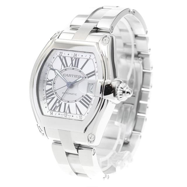カルティエ CARTIER W62032X6 ロードスター GMT 自動巻き メンズ 良品