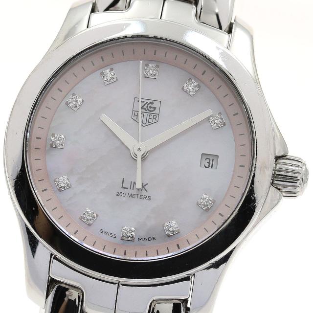 タグホイヤー TAG HEUER WJF131B リンク デイト 11Pダイヤ クォーツ レディース 保証書付き_903879