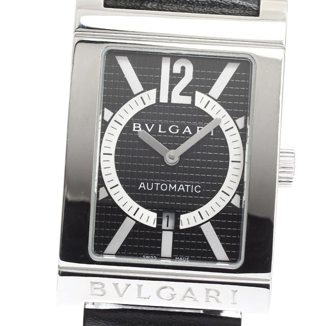 ブルガリ BVLGARI RT45S レッタンゴロ デイト 自動巻き メンズ 良品