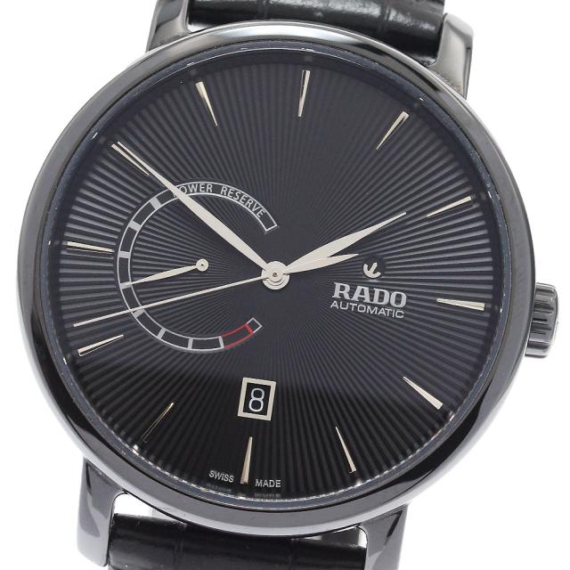 ラドー RADO 772.0137.3/R14137156 ダイヤマスター デイト パワーリザーブ 自動巻き メンズ 美品 _912011