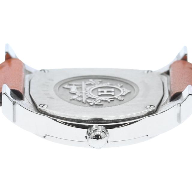 エルメス HERMES HR1.210 Hウォッチ ロンド クォーツ レディース 内箱・保証書付き_911554【ev10】