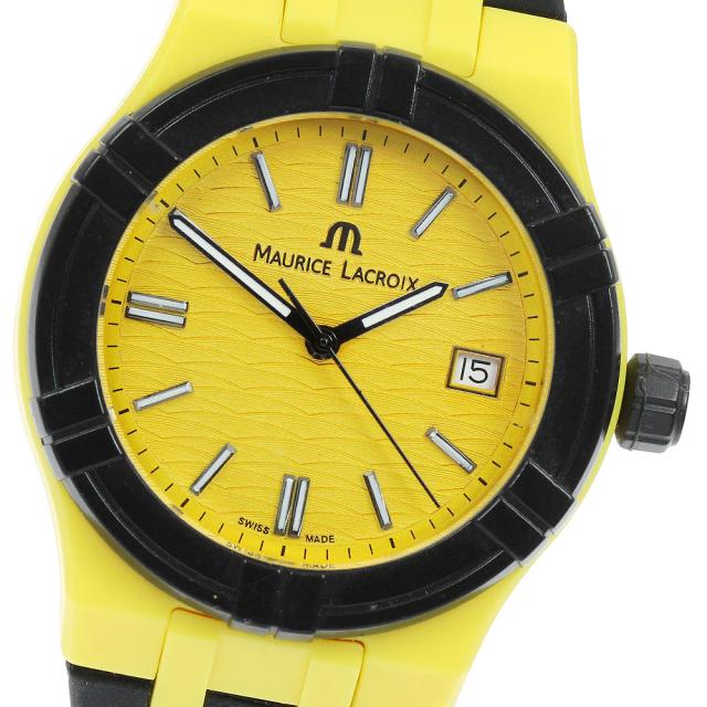 モーリスラクロア MAURICE LACROIX AI2008 アイコン タイド デイト クォーツ メンズ 美品 保証書付き_914319