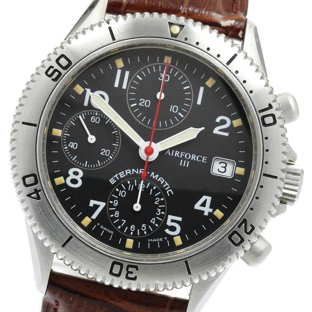 エテルナ Eterna 8408.41 エアーフォース？ クロノグラフ 自動巻き メンズ _914294