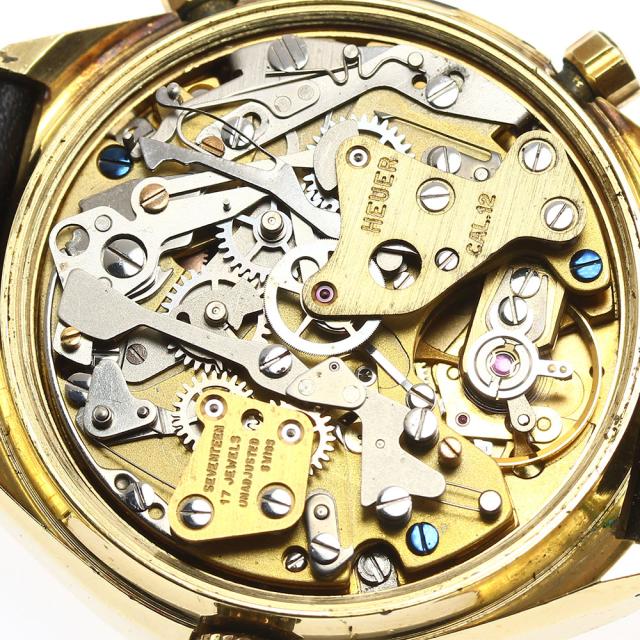 訳あり ホイヤー Heuer カレラ クロノグラフ デイト cal.12 自動巻き