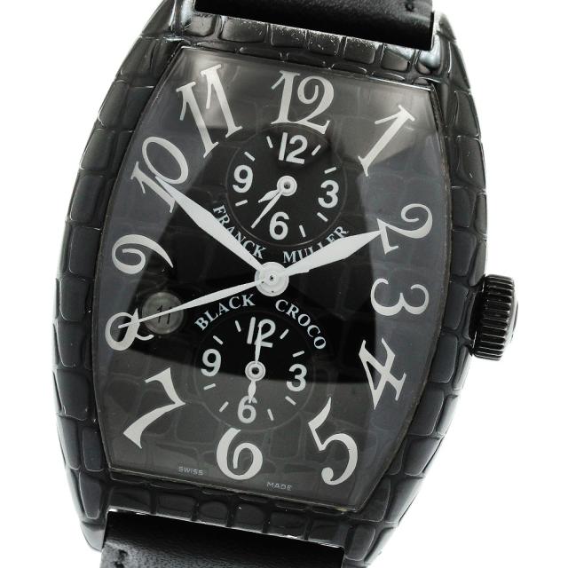 フランクミュラー FRANCK MULLER 8880MBSCDTBLKCRO トノー カーベックス マスターバンカー ブラッククロコ 自動巻き メンズ 箱付き_905435 271,260円