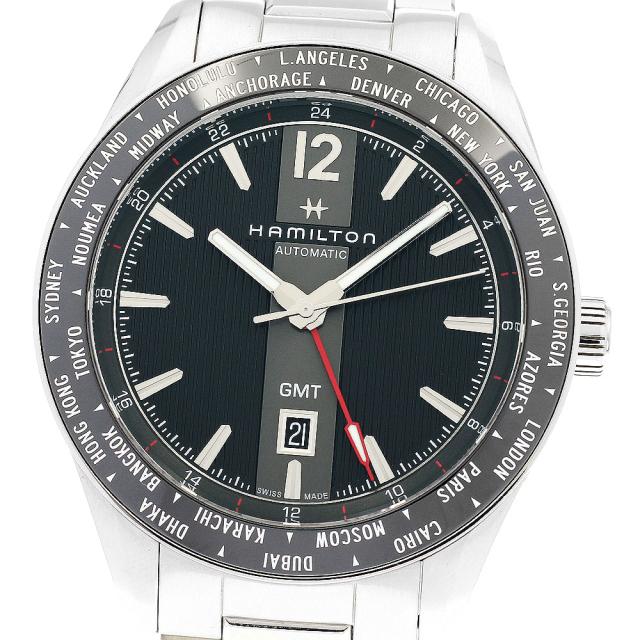 ハミルトン HAMILTON H437250 ブロードウェイ GMT 世界限定2018本 自動 