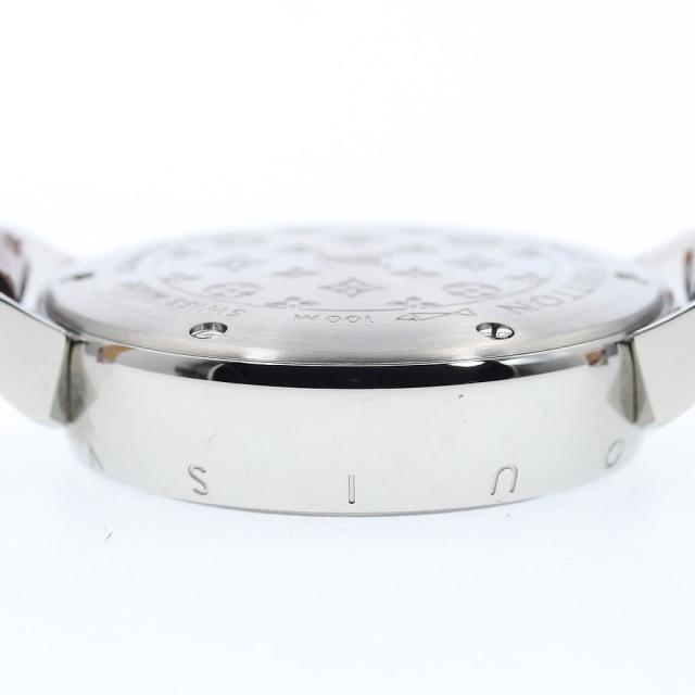 ルイ・ヴィトン LOUIS VUITTON Q1211 タンブール デイト クォーツ レディース 美品 保証書付き_916313【ev10】_6