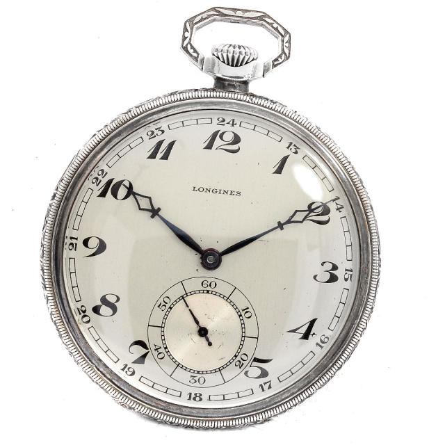 ロンジン LONGINES 懐中時計 cal.18.79 スモールセコンド 手巻き メンズ _908778【ev15】