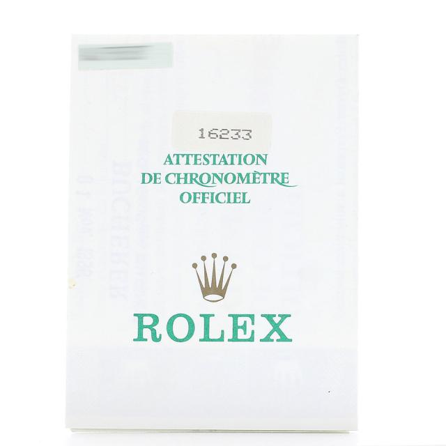 Rolex ロレックス 保証書 のみ ROLEX 保証書 U611126、ロレックス