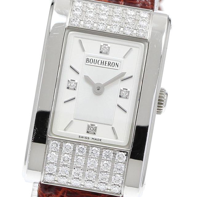 ブシュロン Boucheron リフレ イケア 4Pダイヤ サイドダイヤ クォーツ レディース _916793