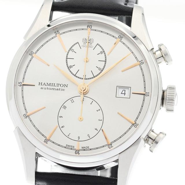 ハミルトン HAMILTON H324161 ジャズマスター スピリットオブリバティ クロノグラフ 自動巻き メンズ 保証書付き_916694