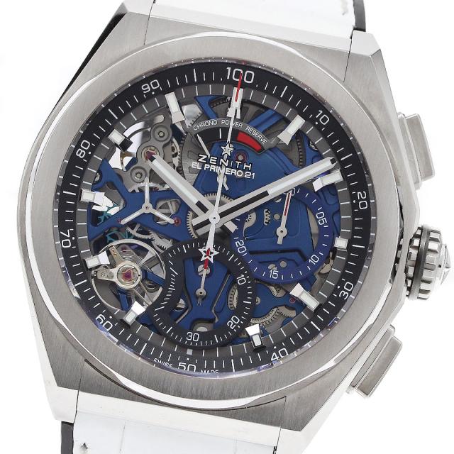 ゼニス ZENITH 95.9002.9004 デファイ エルプリメロ21 クロノグラフ 自動巻き メンズ 良品 _908474