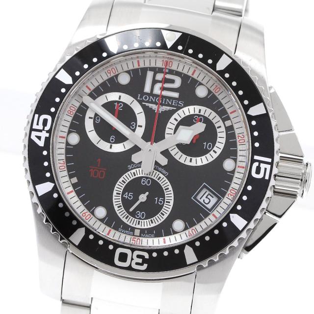 ロンジン LONGINES L3.743.4 ハイドロコンクエスト クロノグラフ クォーツ メンズ 良品 _916182