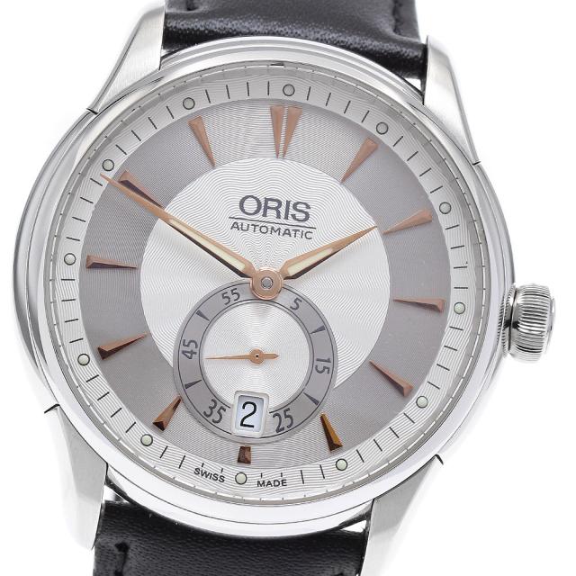 オリス ORIS 7582 アートリエ デイト スモールセコンド 自動巻き メンズ 良品 _917109