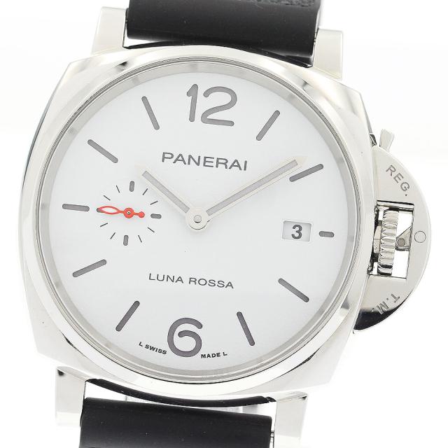 パネライ PANERAI PAM01381 ルミノール ドゥエ ルナ・ロッサ デイト スモールセコンド 自動巻き メンズ 良品 箱・保証書付き_919071