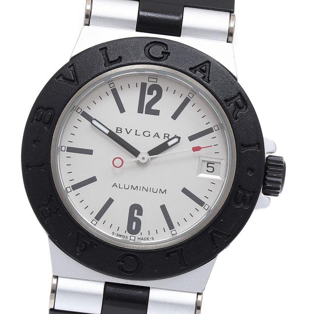 ブルガリ BVLGARI AL32TA アルミニウム デイト クォーツ ボーイズ  