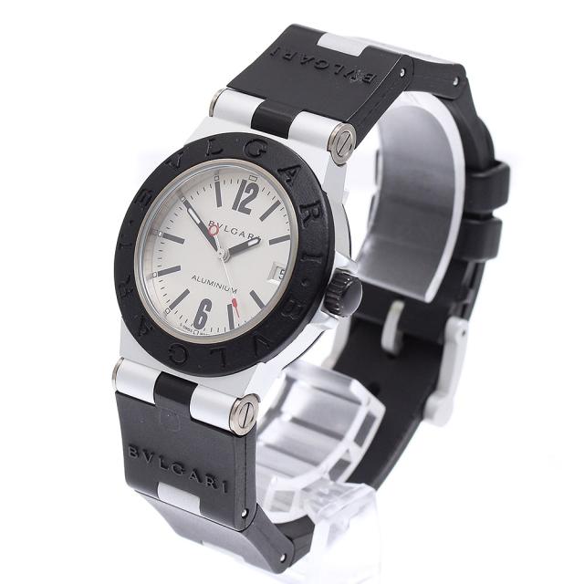 ブルガリ BVLGARI AL32TA アルミニウム デイト クォーツ ボーイズ  