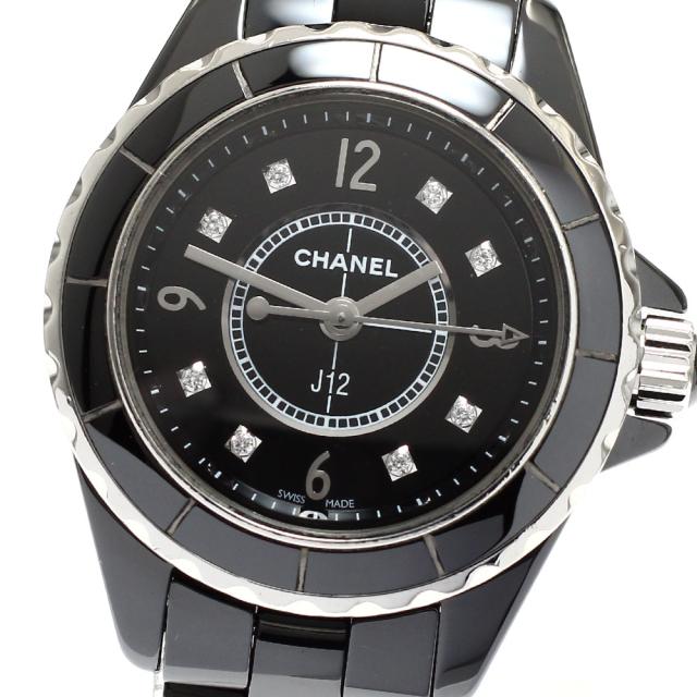 シャネル CHANEL H2569 J12 8Pダイヤモンド クォーツ レディース _911420