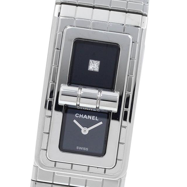 シャネル CHANEL H5144 コード ココ 1Pダイヤ クォーツ レディース 良品 _915893
