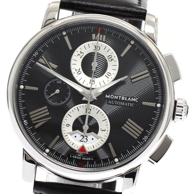 モンブラン MONTBLANC 115123 スター4810 デイト クロノグラフ 自動巻き メンズ 良品 保証書付き_917693