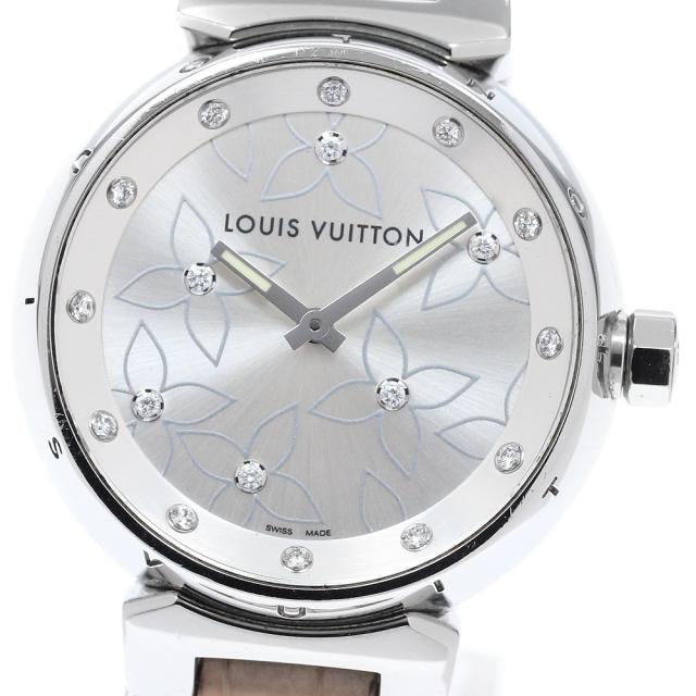 ルイ・ヴィトン LOUIS VUITTON Q131F タンブール ラブリーダイヤモンド 18Pダイヤ クォーツ レディース 良品 _918737