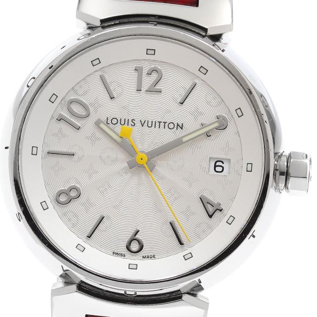ルイ・ヴィトン LOUIS VUITTON Q1313 タンブール ホログラム デイト クォーツ レディース _919194