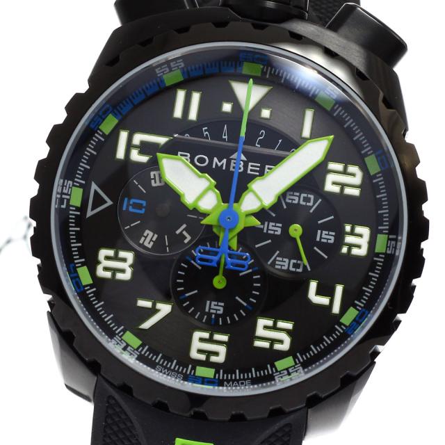 ボンバーグ BOMBERG BS45CHPBA.050-10.3 BOLT-68 デイト クロノグラフ クォーツ メンズ 未使用品 箱・保証書付き_881536