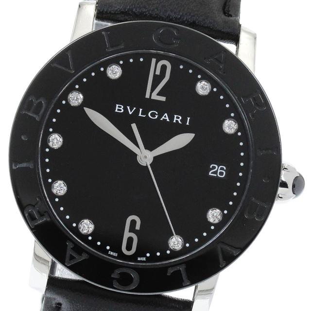 ブルガリ BVLGARI BBL37SC ブルガリブルガリ 9Pダイヤ デイト 自動巻き メンズ _918441