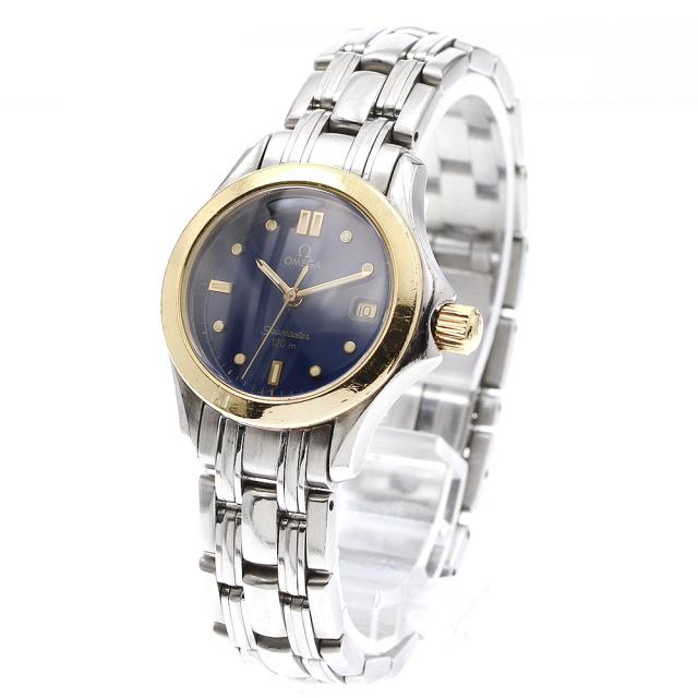 オメガ OMEGA 2481.80 シーマスター120M YGベゼル デイト クォーツ レディース _919408