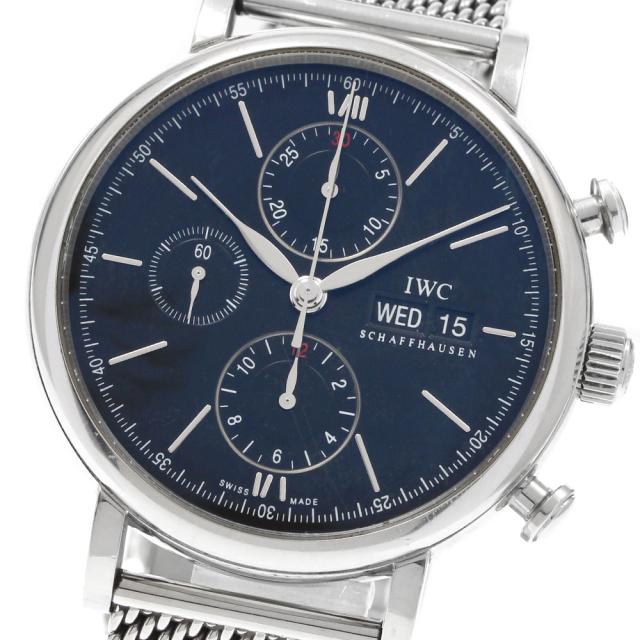 IWC IWC SCHAFFHAUSEN IW391030 ポートフィノ クロノグラフ デイデイト 自動巻き メンズ 保証書付き_920633
