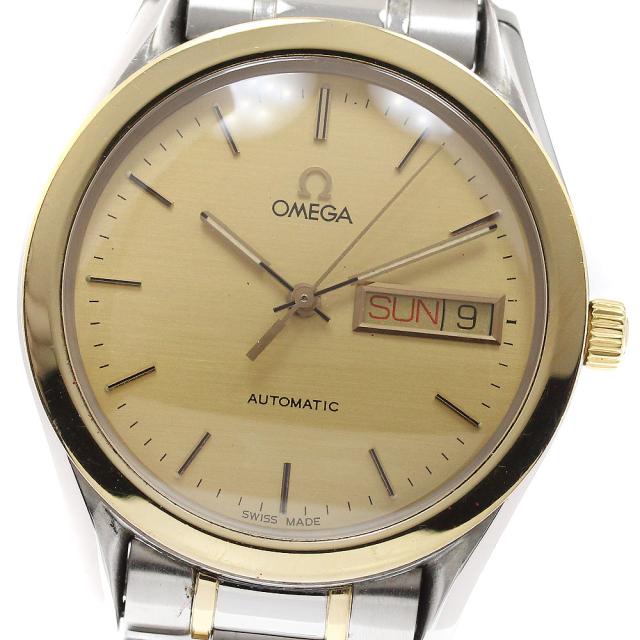 ベルト訳あり オメガ OMEGA 5120.10 クラシック YGベゼル 自動巻き メンズ 保証書付き_910643【ev15】