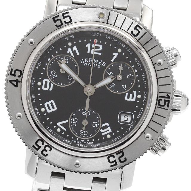 エルメス HERMES CL2.310 クリッパーダイバー クロノグラフ クォーツ